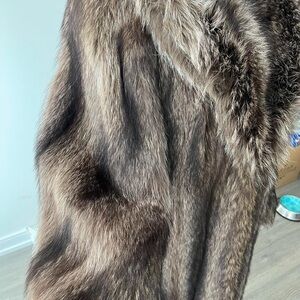 Real long vintage fur coat.